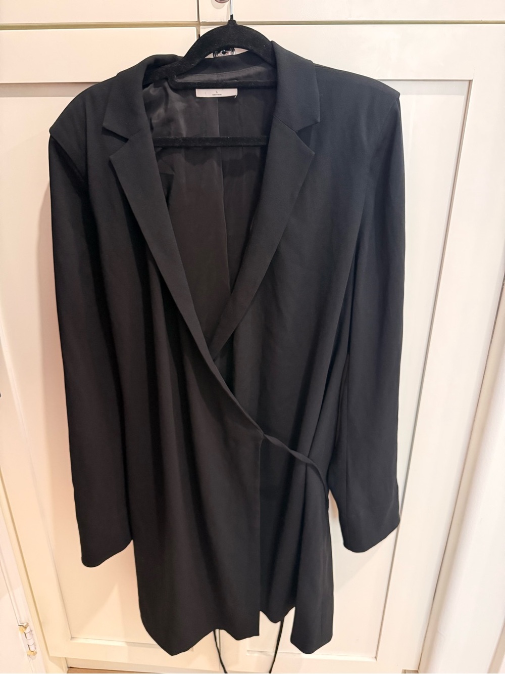 Babaton Black Tailored Blazer Dress